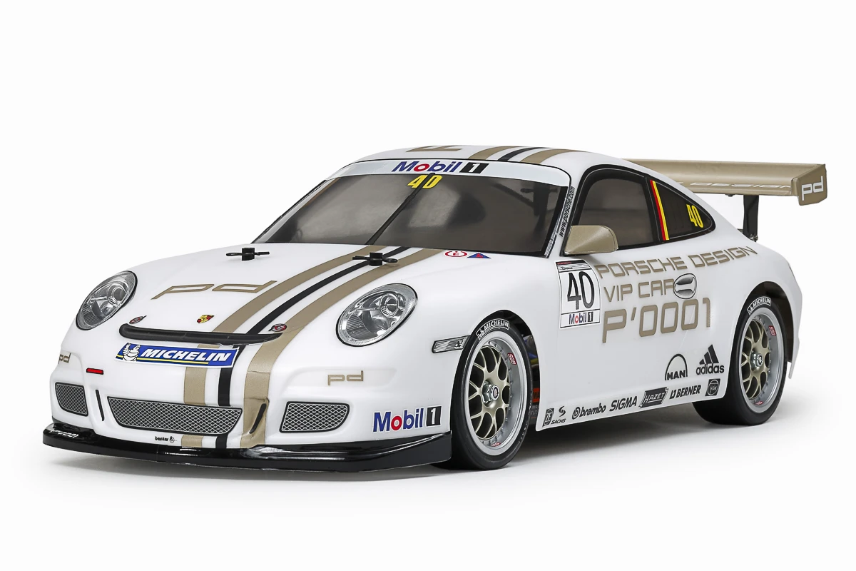 TAMIYA 1/10 R/C Porsche 911 GT3 CUP VIP 2008 (TT-01 E) 47429