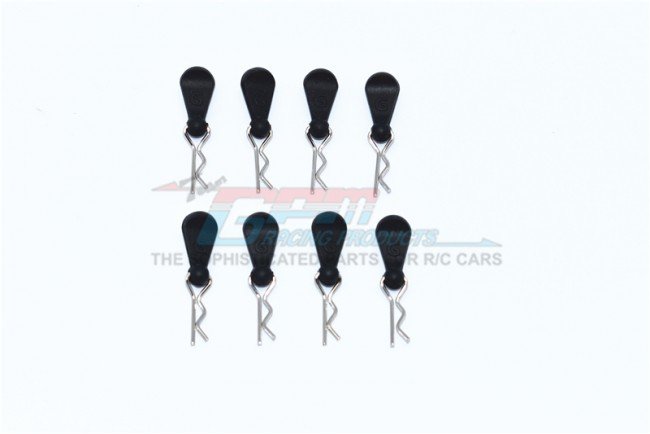 Body Clips + Silicone Mount For 1/10 Models - 8pc set