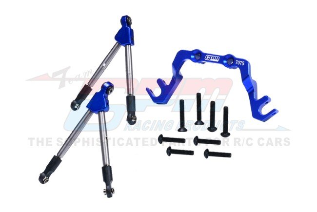 TRAXXAS SLASH 4X4 7075 Alloy Front Tie Rods With Stabilizer For C Hub